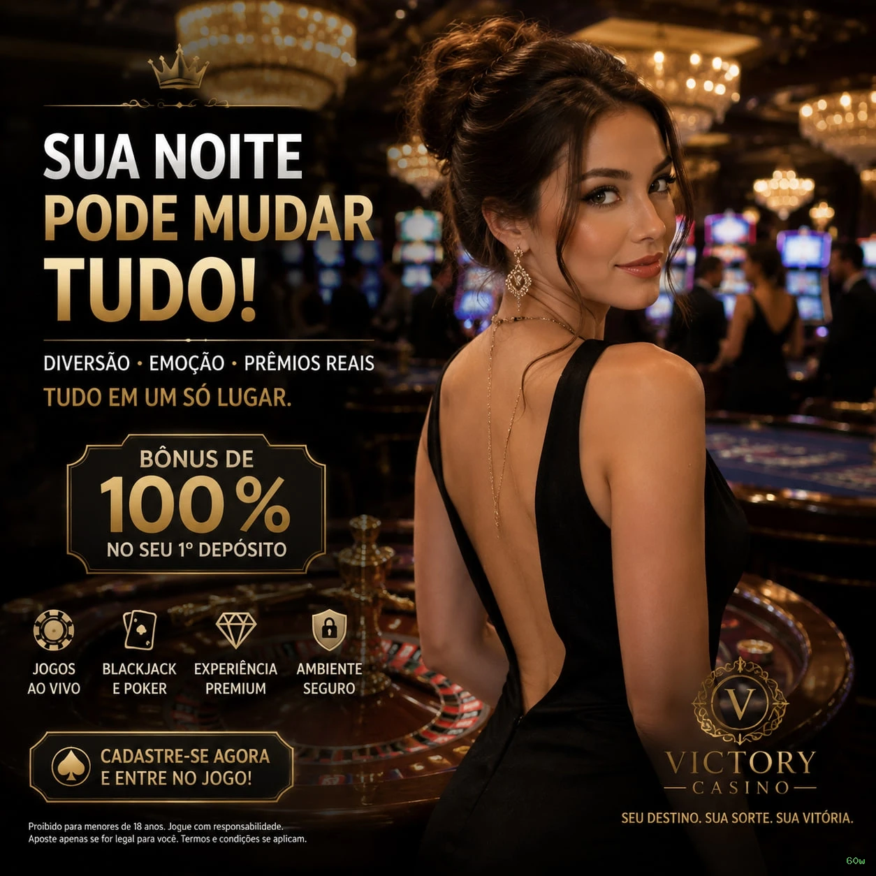Cassino ao vivo da 60w com dealers reais